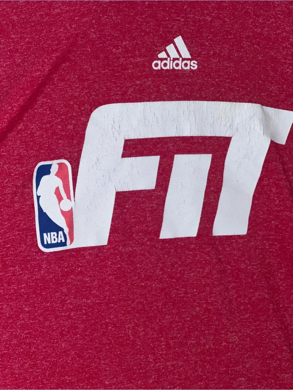 Adidas NBA Cares Men’s 3XLT Red Basketball Graphic T-Shirt Athletic Tee